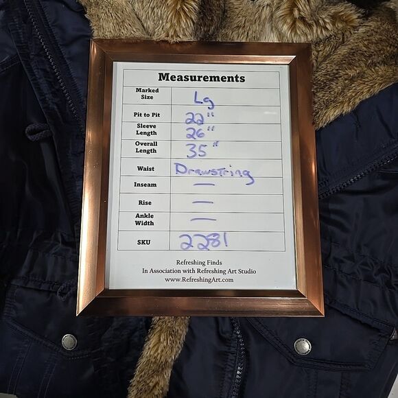 Halifax Fur Lined Parka Coat Lg Pennylane Jacket Full Zip Ski Winter Hooded Cozy - Picture 2 of 14